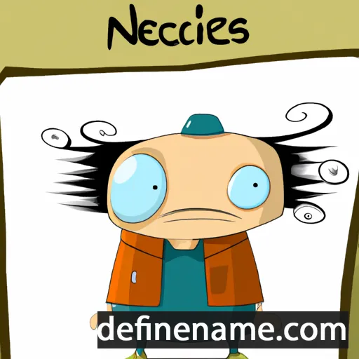 cartoon of the name Nefelejcs