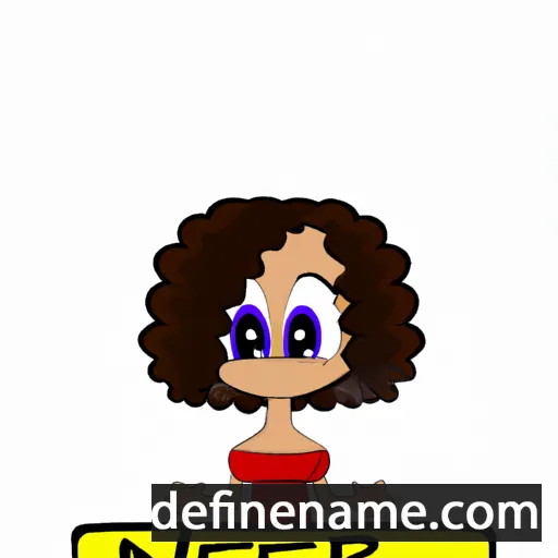 cartoon of the name Nefer