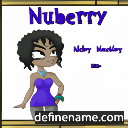 cartoon of the name Neferubity