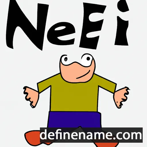 cartoon of the name Nefi