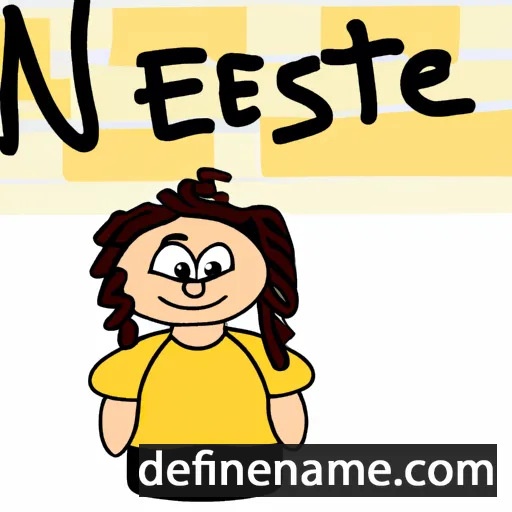 cartoon of the name Nefise