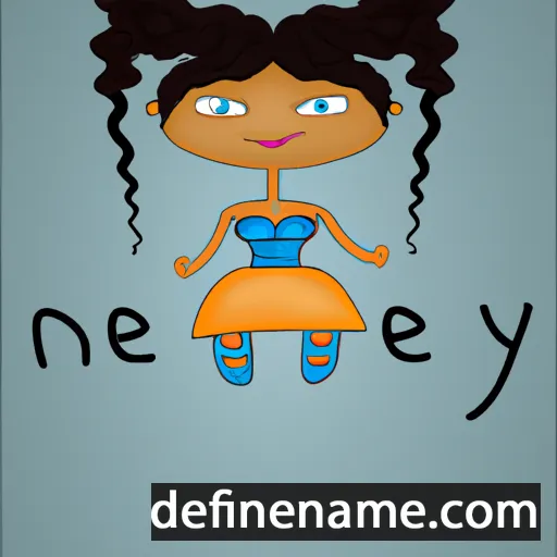 cartoon of the name Nefiya