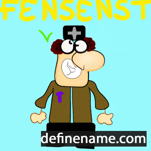 cartoon of the name Nefsteinn