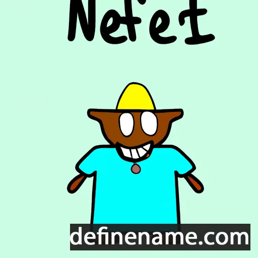 cartoon of the name Neftalí