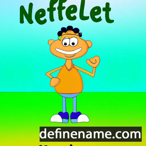 cartoon of the name Neftali