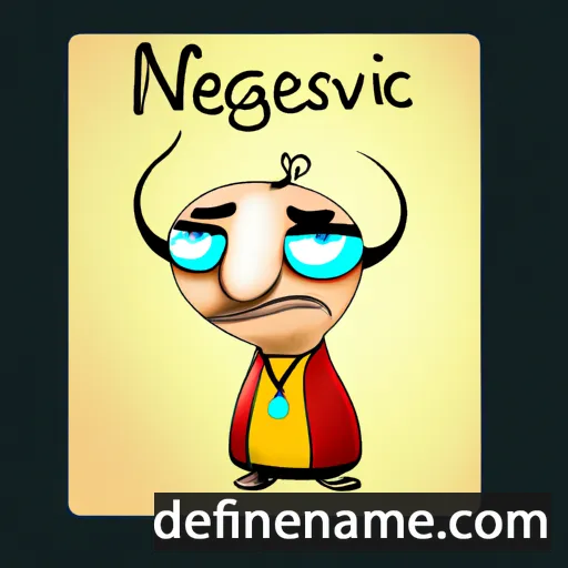 cartoon of the name Negoslav