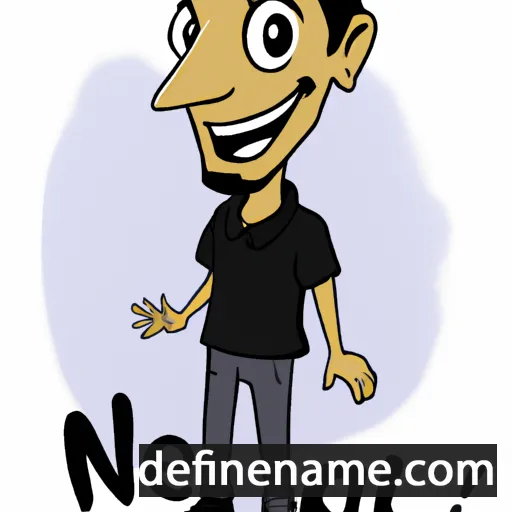 cartoon of the name Nehal