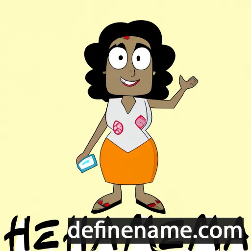 cartoon of the name Nehamah