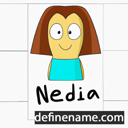 cartoon of the name Neida