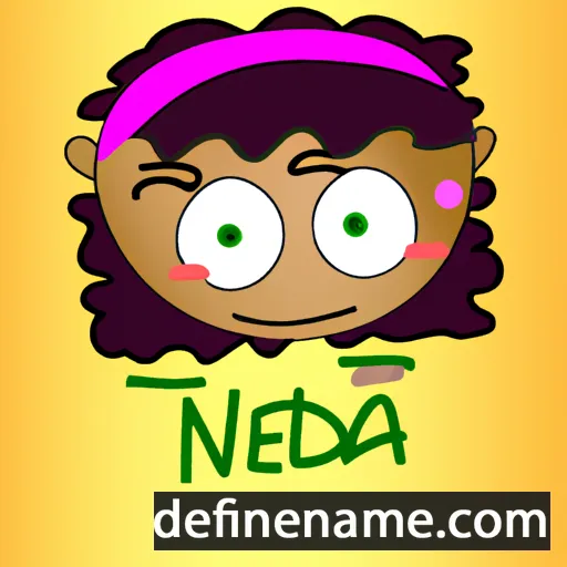 cartoon of the name Neida