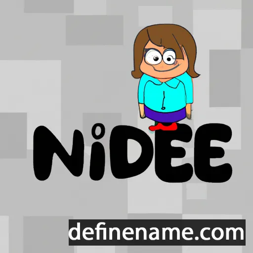 cartoon of the name Neide