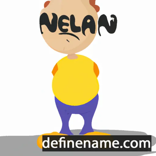 cartoon of the name Neilam