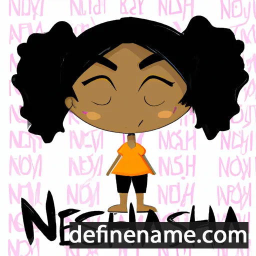 cartoon of the name Neisha