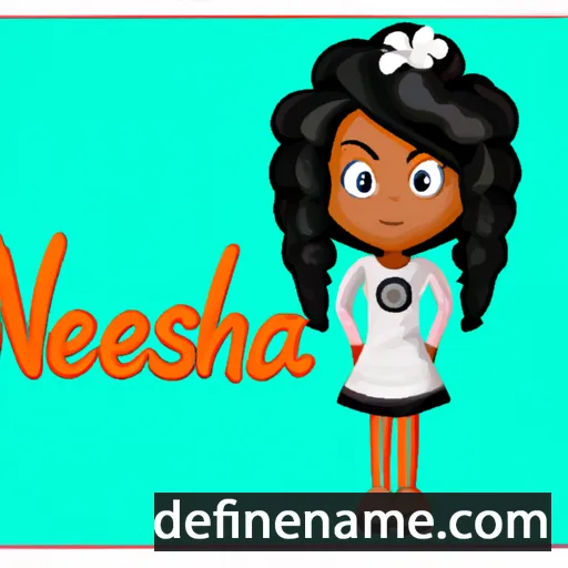 cartoon of the name Nekeesha