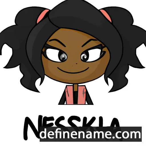 cartoon of the name Nekeisha