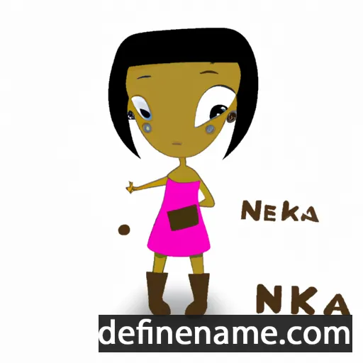 cartoon of the name Nekha