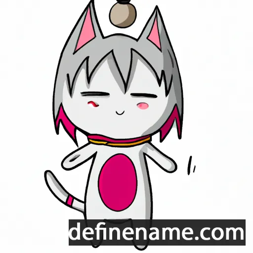 cartoon of the name Nekoha