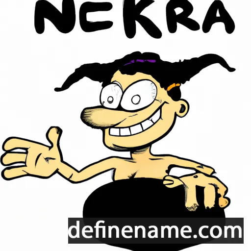 cartoon of the name Nekras