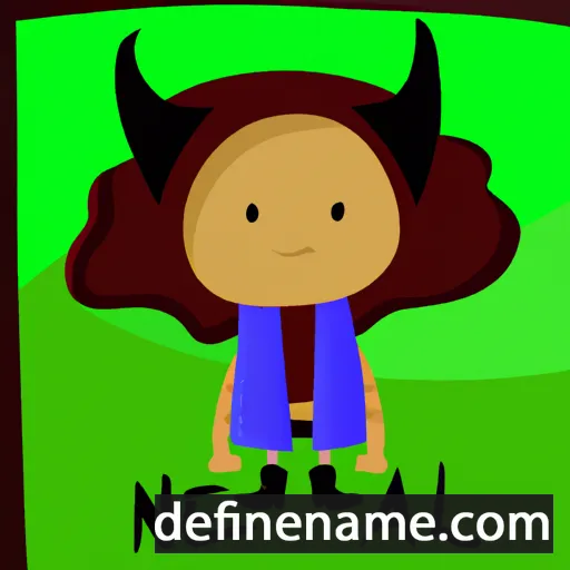 cartoon of the name Nelah