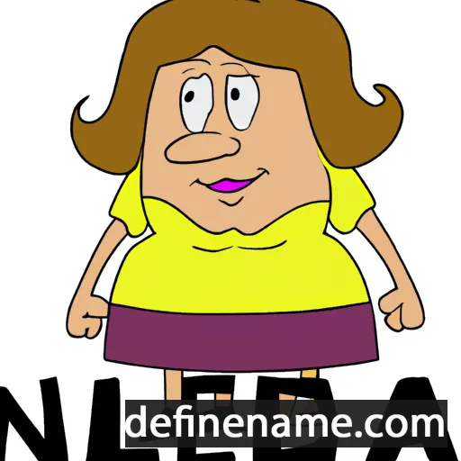 cartoon of the name Nelda