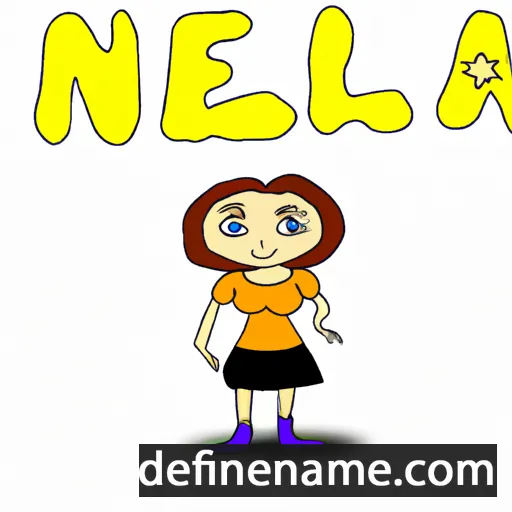 cartoon of the name Nelea