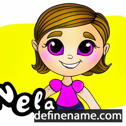 cartoon of the name Nelena