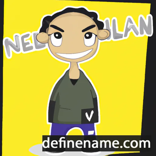 cartoon of the name Nelian