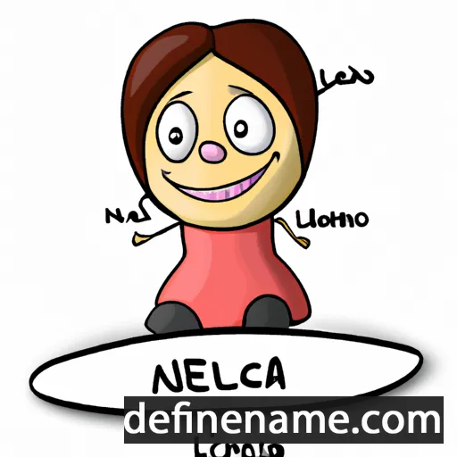 cartoon of the name Nelica