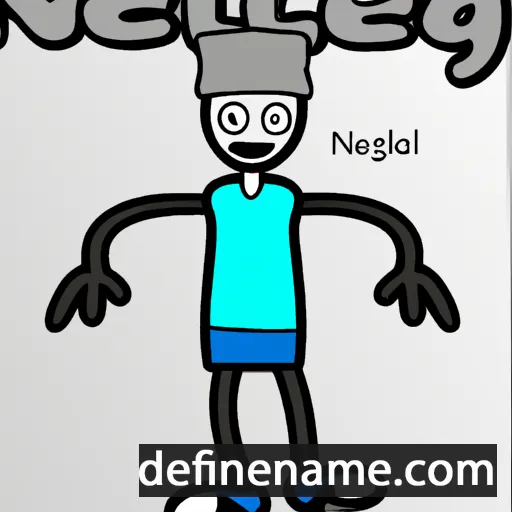 cartoon of the name Nelig