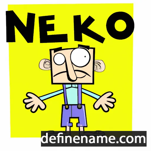 cartoon of the name Neliko