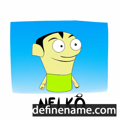 cartoon of the name Neliko