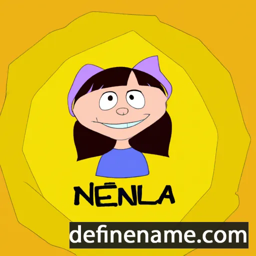 cartoon of the name Nelina