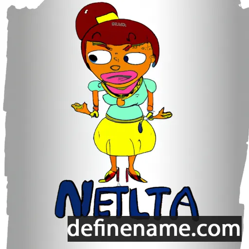 cartoon of the name Nelita