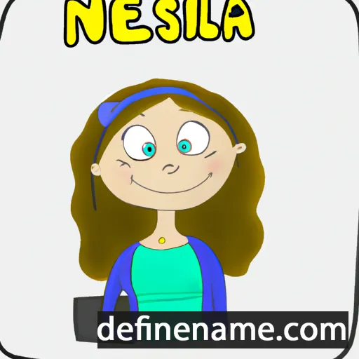 cartoon of the name Nelsina