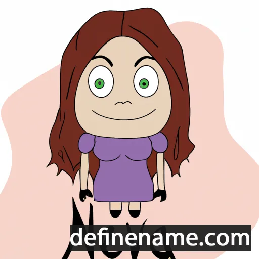 cartoon of the name Nelva