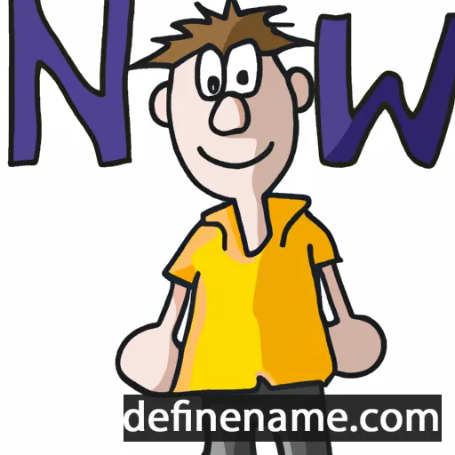 cartoon of the name Nelw