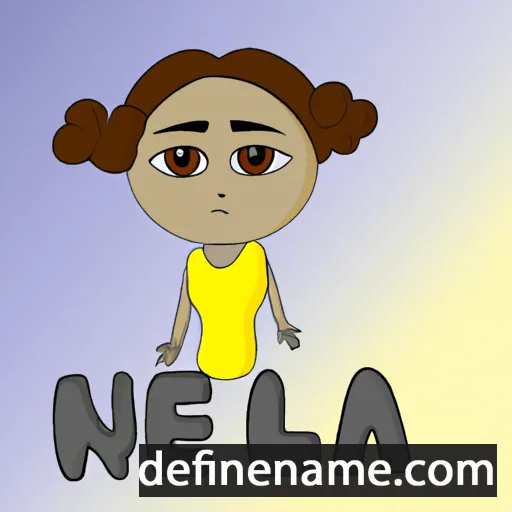 cartoon of the name Nelya