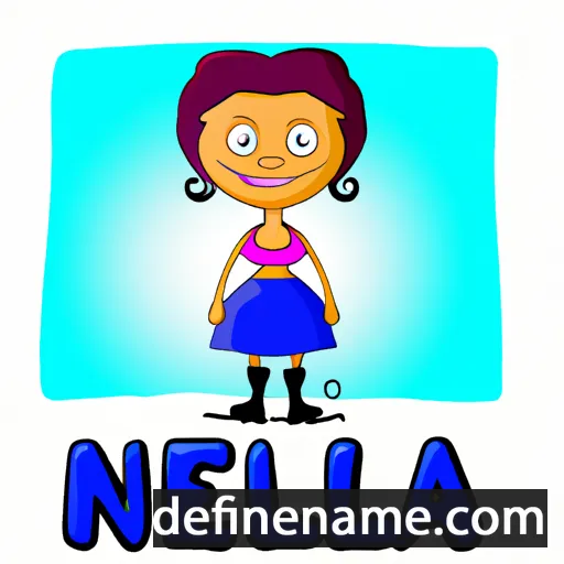 cartoon of the name Nelza