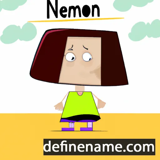 cartoon of the name Neomi