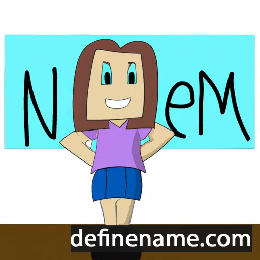 cartoon of the name Neomi