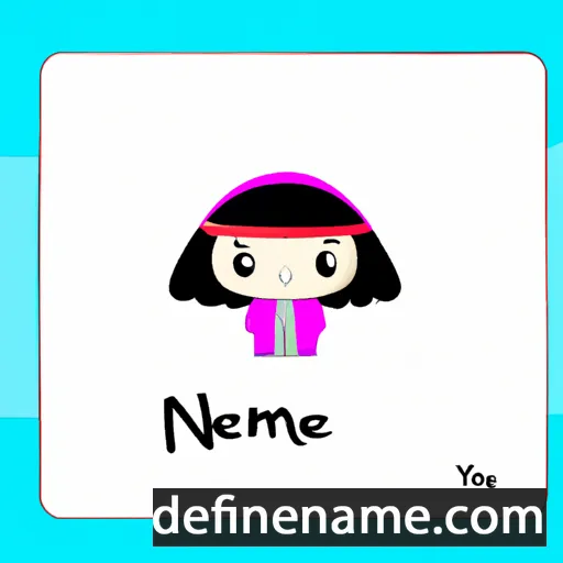 cartoon of the name Neoyame