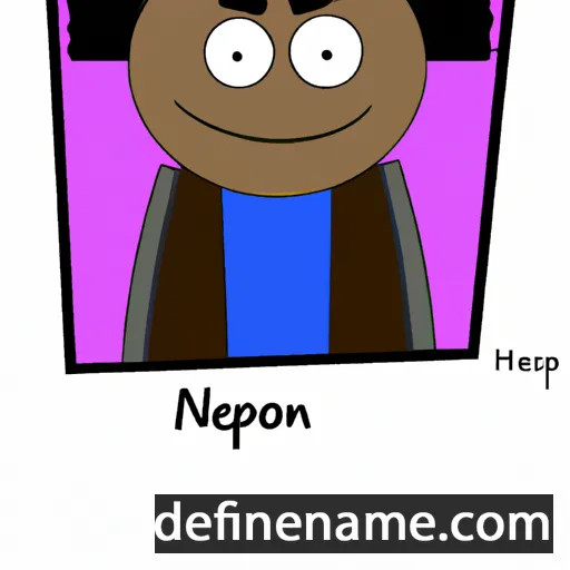 cartoon of the name Nephon