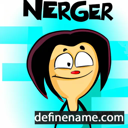 cartoon of the name Nergiz