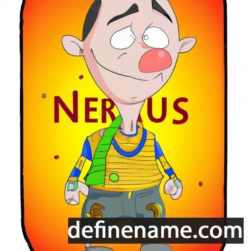 cartoon of the name Nerijus