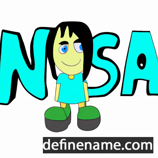 cartoon of the name Nesa