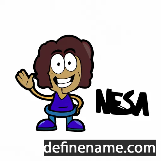 cartoon of the name Nesba