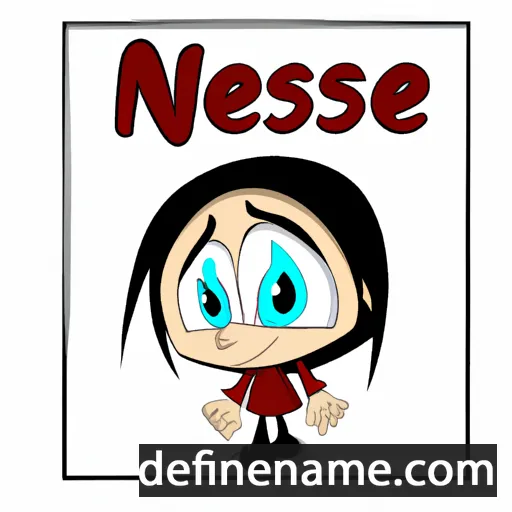 cartoon of the name Nesibe