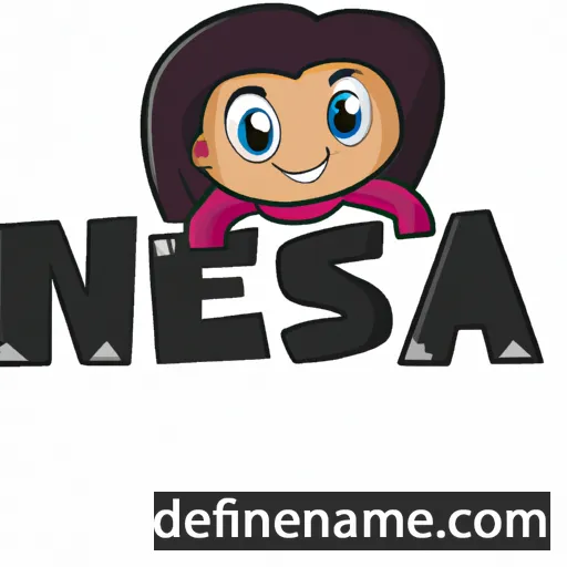 cartoon of the name Nesma