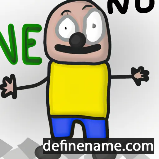 cartoon of the name Neso