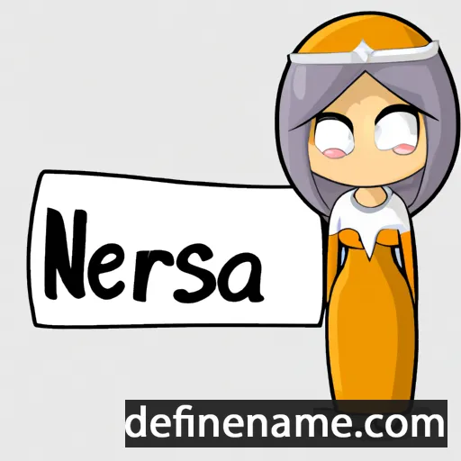 cartoon of the name Nesria